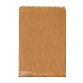 PAPER BAG 2F 2 FLAT LONG 240MM X 165MM BROWN 500PK