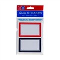 LABEL QUIKSTIK RECTANGULAR LABELS WITH BORDER 48 X 75MM 12PK X 10 120 LABELS