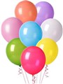 BALLOONS ROUND 23CM ASSORTED COLOURS 45PK