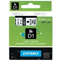 LABELLING TAPE DYMO 41913 D1 LABEL TAPE 9MM X 7M BLACK ON WHITE