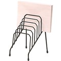 FILE RACK STEP FILE ORGANISER WIRE 6 SLOT RACK SMALL BLACK
