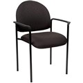 CHAIR YS DESIGN VISITOR WITH ARMS BLACK YS11A