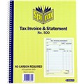 TAX INVOICE  STATEMENT BOOK SPIRAX 500 CARBONLESS QUARTO 250MM X 200MM EACH1 PACK5