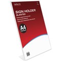 BROCHURE HOLDER DEFLECTO 47401 A4 PORTRAIT SLANTED CLEAR