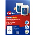 LABEL AVERY 959046 L7163 LASER  INKJET LABELS MULTIPURPOSE REMOVABLE 14UP WHITE 25PK