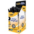 BALLPOINT PEN BIC CRISTAL MEDIUM BLACK 50PK