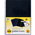 REFILL DISPLAY BOOK POCKET REFILLS MARBIG 2003600 A3 REFILLABLE REFILLS 10PK