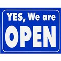 GEOGRAPHICS SIGN OPEN  CLOSED LAMINATED CARD 