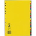 DIVIDERS MARBIG MANILLA 120 TAB A4 BRIGHT ASSORTED