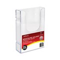 BROCHURE HOLDER DEFLECTO 39512 WALL MOUNT DL LINKING CLEAR