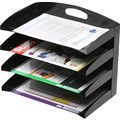 MARBIG DESKTOP ORGANISERS METAL 4 TIER BLACK
