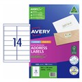 LABEL AVERY 959004 L7163 LASER LABELS ADDRESS LABEL 14UP WHITE 100PK