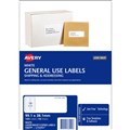 LABEL AVERY 938209 L7163GU GENERAL USE LASER INKJET COPIER LABELS 14UP 14 PER SHEET WHITE 100PK