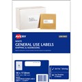 LABEL AVERY 938212 L7156GU GENERAL USE LASER INKJET COPIER LABELS 45UP 45 PER PAGE WHITE100PK