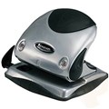 HOLE PUNCH REXEL 2 HOLE CLAM 15 SHEET SILVER  BLACK