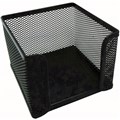 MEMO CUBE HOLDER ESSELTE METAL MESH BLACK