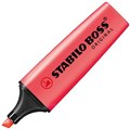 HIGHLIGHTER STABILO BOSS CHISEL NIB RED EACH1 PACK10