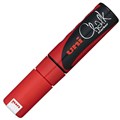 CHALK MARKER LIQUID PWE8K UNIBALL CHISEL NIB 8MM RED