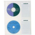 CD  DVD STORAGE POCKET WITH INDEX CUMBERLAND A4 CLEAR 10PK