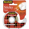 TAPE STICKY SCOTCH 502 ON DISPENSER 18MM X 25M HANGSELL