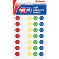 LABEL QUIK STIK LABEL CIRCLE 14MM DIAMETER 120PK ASSORTED