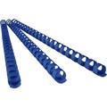 BINDING COMB 12MM PLASTIC COIL 21 RING A4 BLUE 100PK