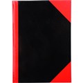 NOTEBOOK CASEBOUND 43112 GLOSS COVER RULED A4 NOTE BOOK BLACK  RED 150 LEAF