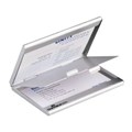 BUSINESS CARD HOLDER BOX DURABLE DUO 2 COMPARTMENTS EACH WITH 10 CAPACITY