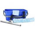 WINDOW CLEANING KIT CLEANLINK WITH 12L BUCKET CLEANING CLOTH 40CM TBAR  40CM SQUEEGEE