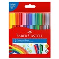 TEXTA MARKERS FABER CASTELL CONNECTOR COLOURING PENS ASSORTED COLOURS WALLET 12PK