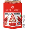 FABERCASTELL JUNIOR GRIP TRIANGULAR GRAPHITE PENCIL BOX 60