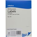 LABEL INITIATIVE MULTIPURPOSE LABELS 24UP 64 X 338MM 100PK