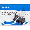 CLIP FOLDBACK INITIATIVE 41MM BLACK 12PK