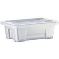 STORAGE BOX ITALPLAST STORAGE MODULAR STORAGE BOX WITH LID 1 LITRE GRAPHITE