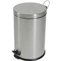 BIN PEDAL COMPASS ROUND 20 LITRE 20L STAINLESS STEEL