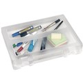 STORAGE CASE FILE MARBIG PLASTIC WITH HANDLE A4 CLEAR