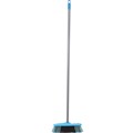 BROOM WITH 1200MM ALUMINIUM HANDLE 305MM INDOOR SOFT BRISTLE BLUE EACH1 PACK6