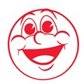 STAEDTLER 2SHINY MERIT STAMP CHEEKY FACE RED