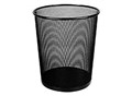RUBBISH BIN WASTE PAPER GARBAGE MESH 27L BLACK