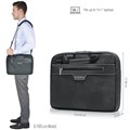 BRIEFCASE EVERKI BUSINESS 414 LAPTOP BAG BRIEF CASE 141 INCH BLACK