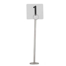 TABLE NUMBER STAND 300MM RING CHROME EACH