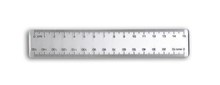 RULER PLASTIC 150MM 15CM CLEAR