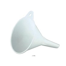 FUNNEL WHITE 140MM WIDE X 150MM HIGH POLYCARBONATE
