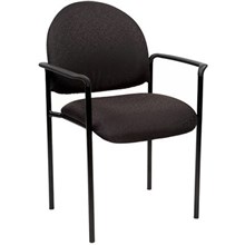 CHAIR YS DESIGN VISITOR WITH ARMS BLACK YS11A