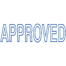 STAMP SELF INKING PRE INKED OFFICE STAMP ' APPROVED ' BLUE INK