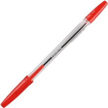 BALLPOINT PEN INITIATIVE MEDIUM RED 12PK