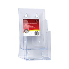 BROCHURE HOLDER DEFLECTO 77862 DL TWO TIER CLEAR
