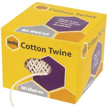 TWINE STRING COTTON 80 METRES WHITE