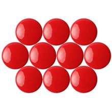 MAGNETIC BUTTONS QUARTET 20MM RED (EACH=10) (PACK=50)