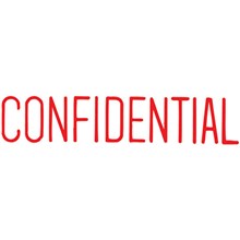 STAMP SELF INKING PRE INKED MESSAGE STAMP ' CONFIDENTIAL ' RED INK